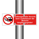 Kraftwagenhalle Vorsicht beim Laufenlassen der Motoren Vergiftungsgefahr!