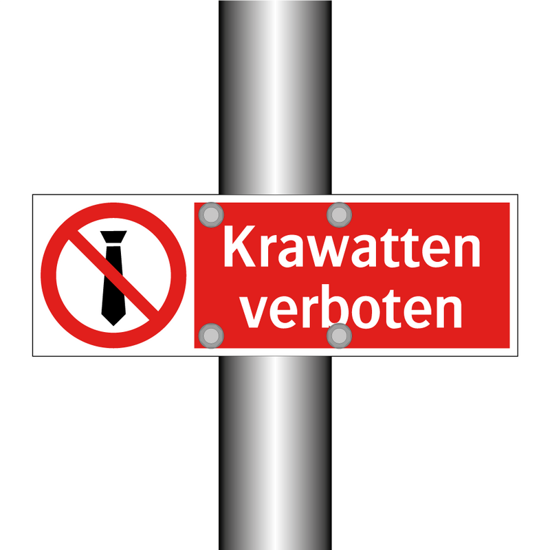 Krawatten verboten