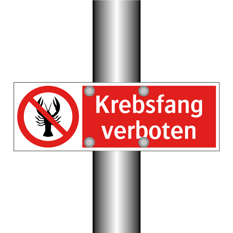 Krebsfang verboten