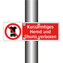 Kurzärmliges Hemd und Shorts verboten
