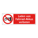 Laden von Fahrrad-Akkus verboten