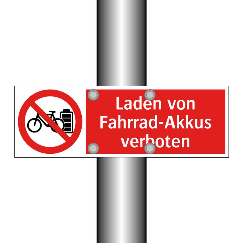 Laden von Fahrrad-Akkus verboten