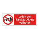 Laden von Fahrrad-Akkus verboten