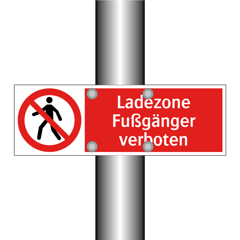 Ladezone Fußgänger verboten