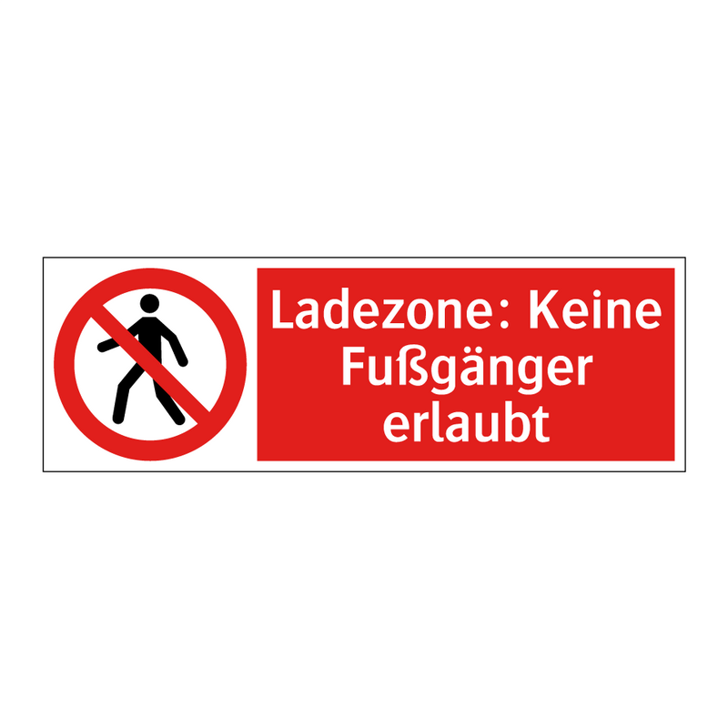 Ladezone: Keine Fußgänger erlaubt