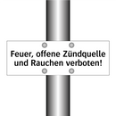 Feuer, offene Zündquelle und Rauchen verboten!