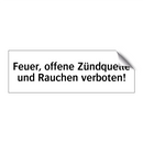 Feuer, offene Zündquelle und Rauchen verboten!