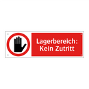 Lagerbereich: Kein Zutritt