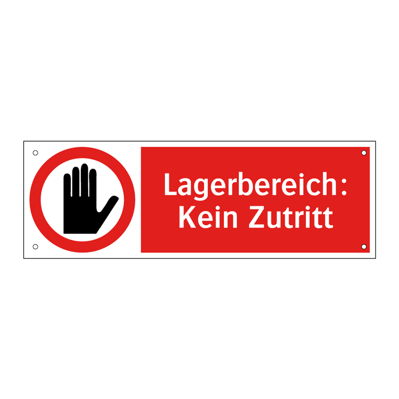 Lagerbereich: Kein Zutritt