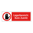 Lagerbereich: Kein Zutritt
