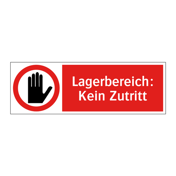 Lagerbereich: Kein Zutritt