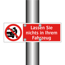 Lassen Sie nichts in Ihrem Fahrzeug