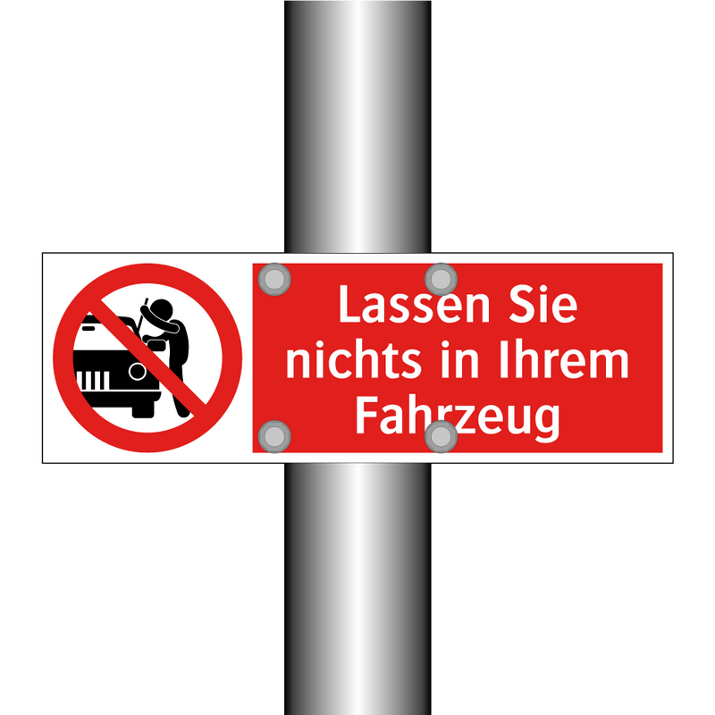 Lassen Sie nichts in Ihrem Fahrzeug