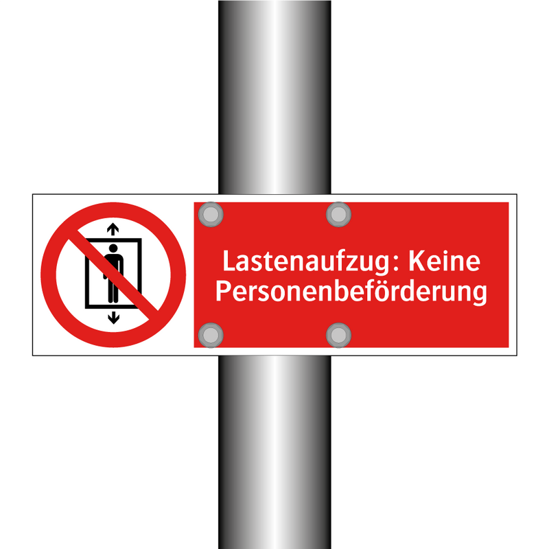 Lastenaufzug: Keine Personenbeförderung