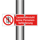 Lastenfahrstuhl keine Personen- beförderung