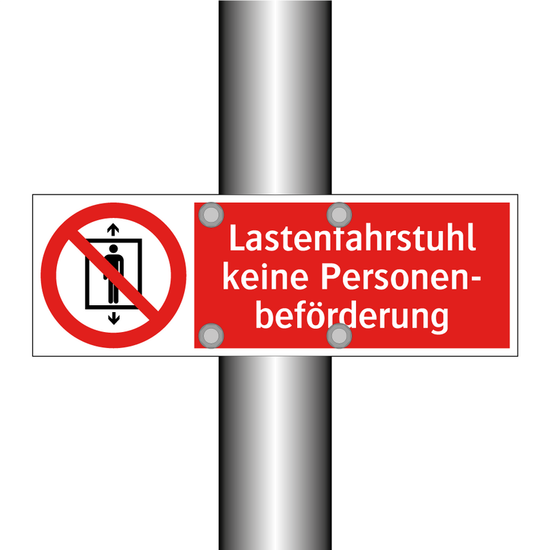 Lastenfahrstuhl keine Personen- beförderung