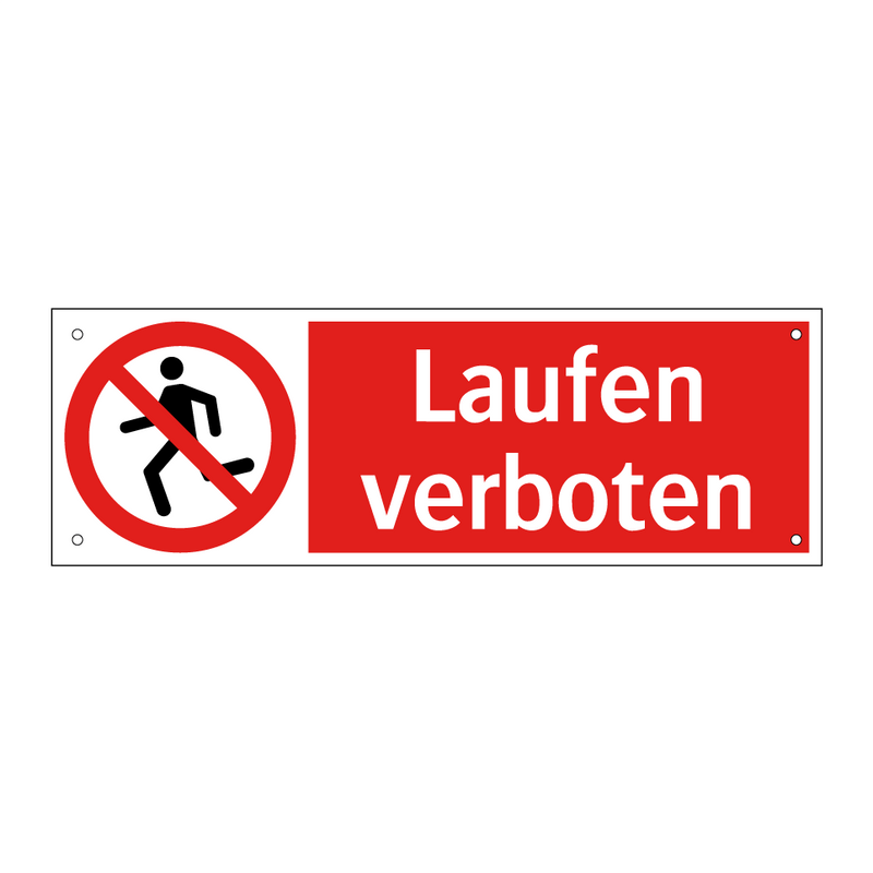 Laufen verboten