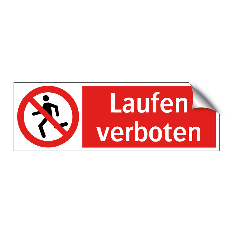 Laufen verboten