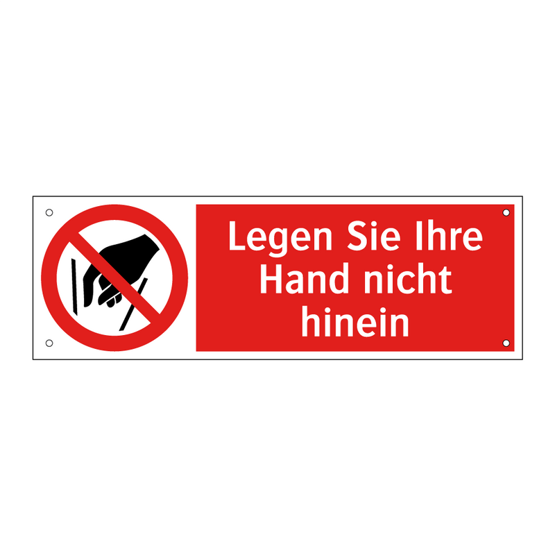Legen Sie Ihre Hand nicht hinein