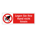 Legen Sie Ihre Hand nicht hinein