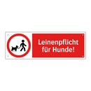 Leinenpflicht für Hunde!