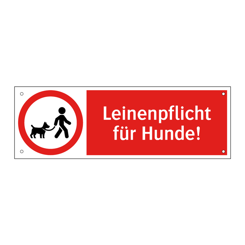 Leinenpflicht für Hunde!