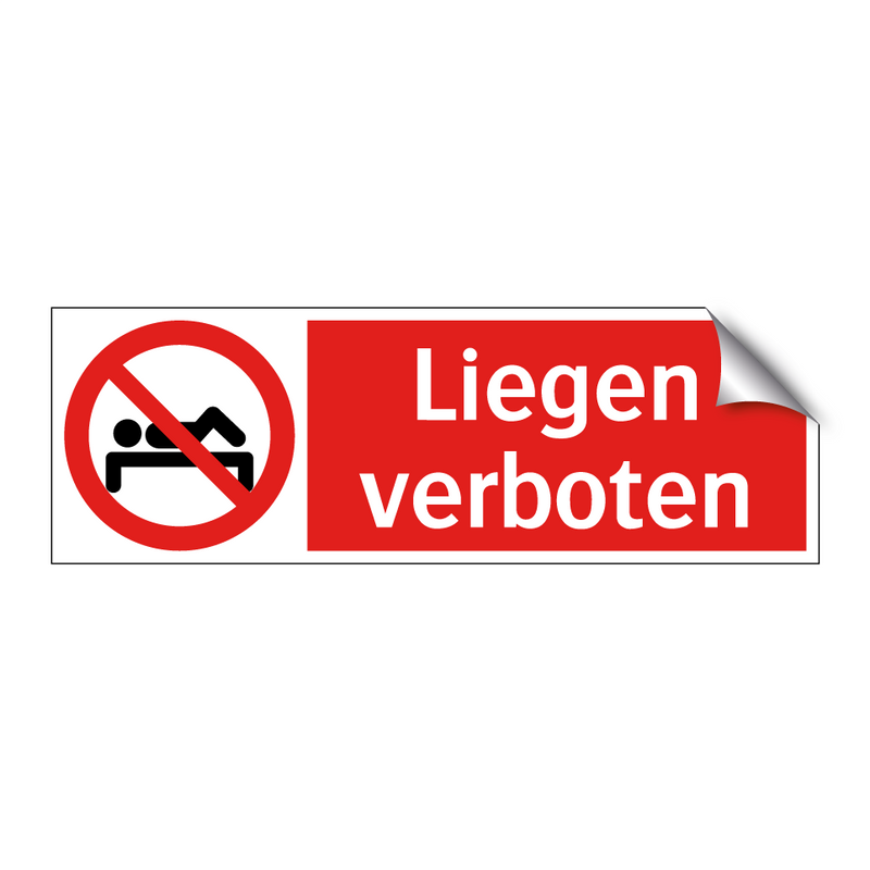 Liegen verboten