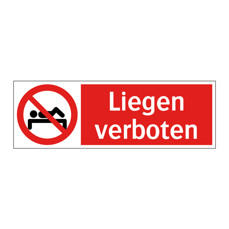 Liegen verboten
