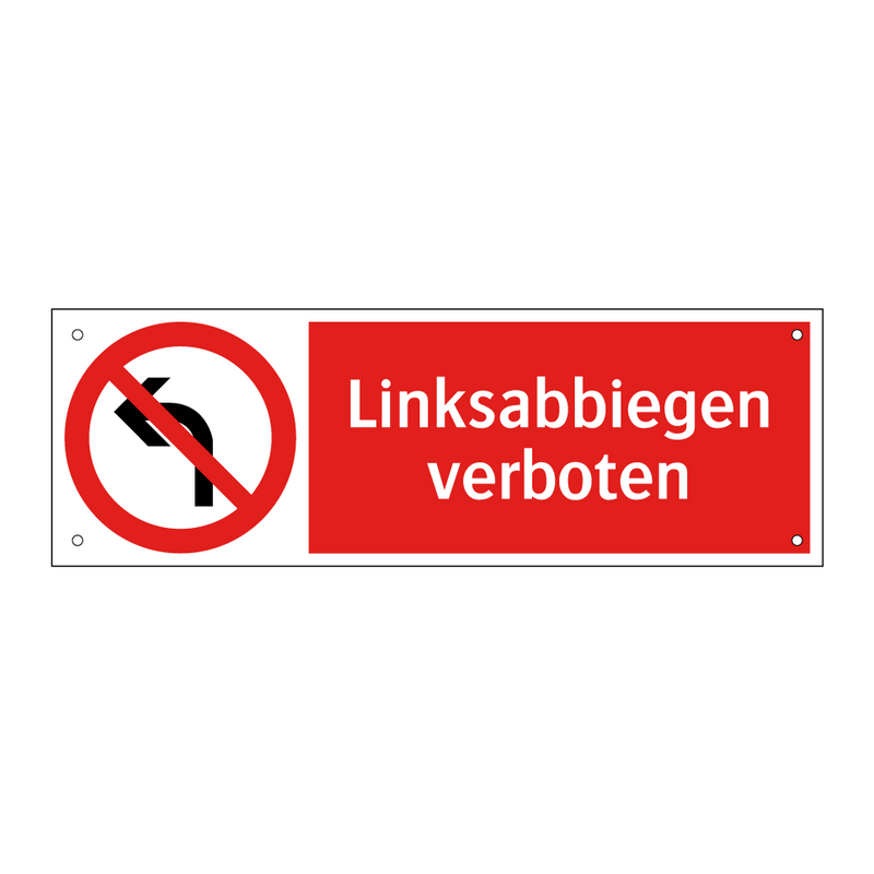 Linksabbiegen verboten