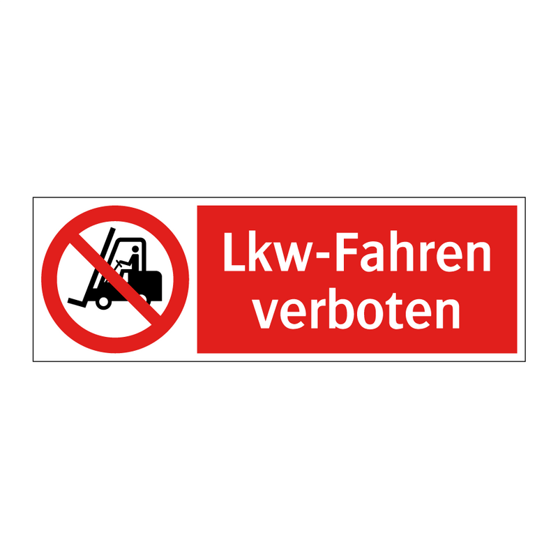 Lkw-Fahren verboten
