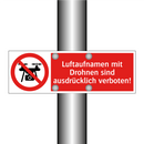 Luftaufnamen mit Drohnen sind ausdrücklich verboten!