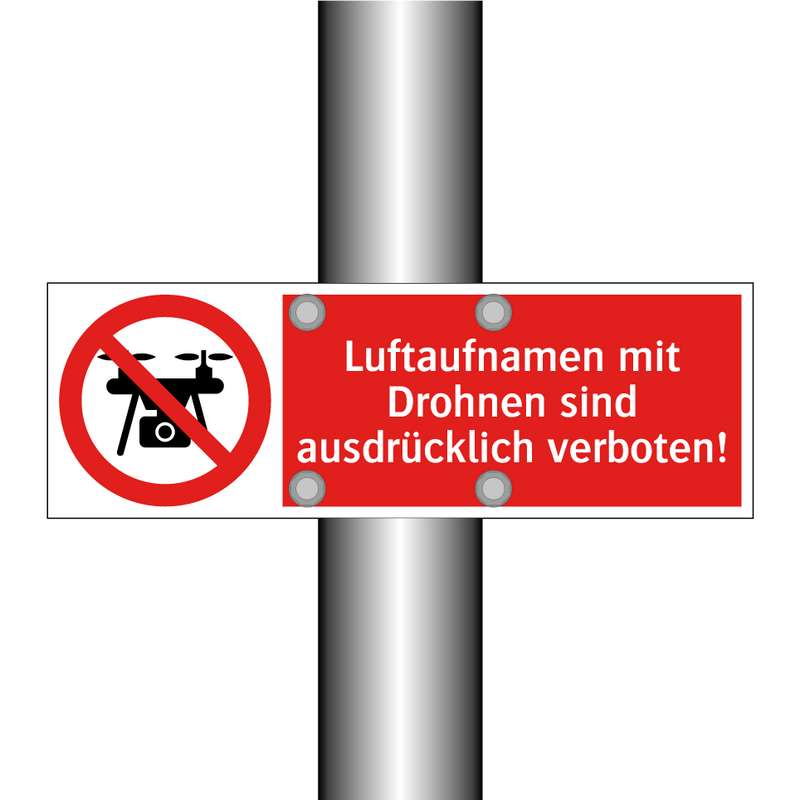 Luftaufnamen mit Drohnen sind ausdrücklich verboten!