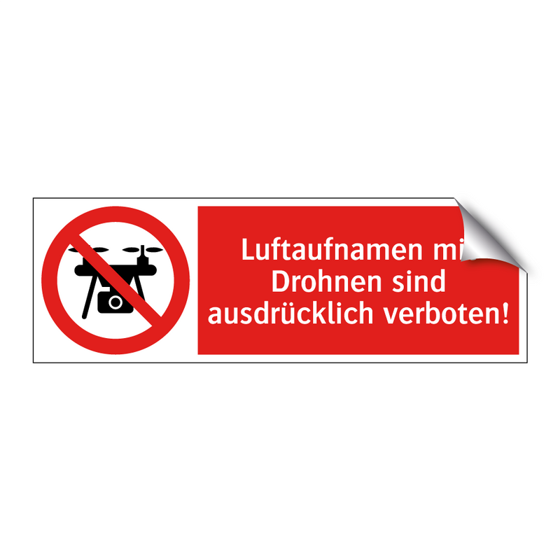 Luftaufnamen mit Drohnen sind ausdrücklich verboten!