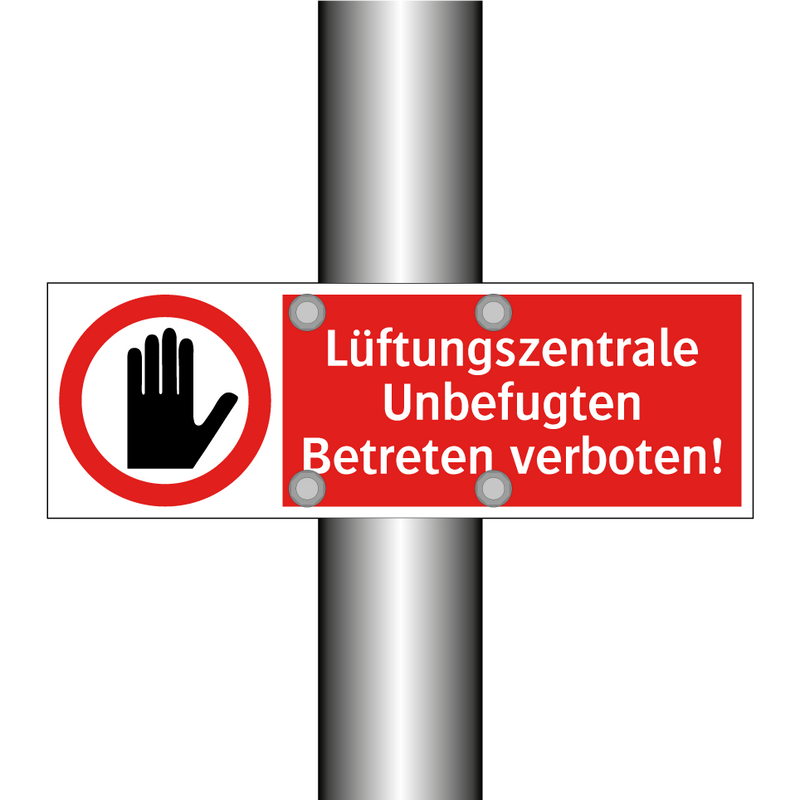 Lüftungszentrale Unbefugten Betreten verboten!