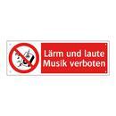 Lärm und laute Musik verboten