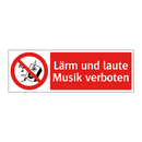 Lärm und laute Musik verboten