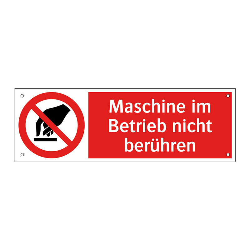 Maschine im Betrieb nicht berühren