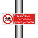 Maschinen- betriebene Boote verboten