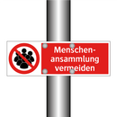 Menschen- ansammlung vermeiden