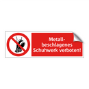 Metall- beschlagenes Schuhwerk verboten!