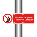 Metallbeschlagenes Schuhwerk verboten