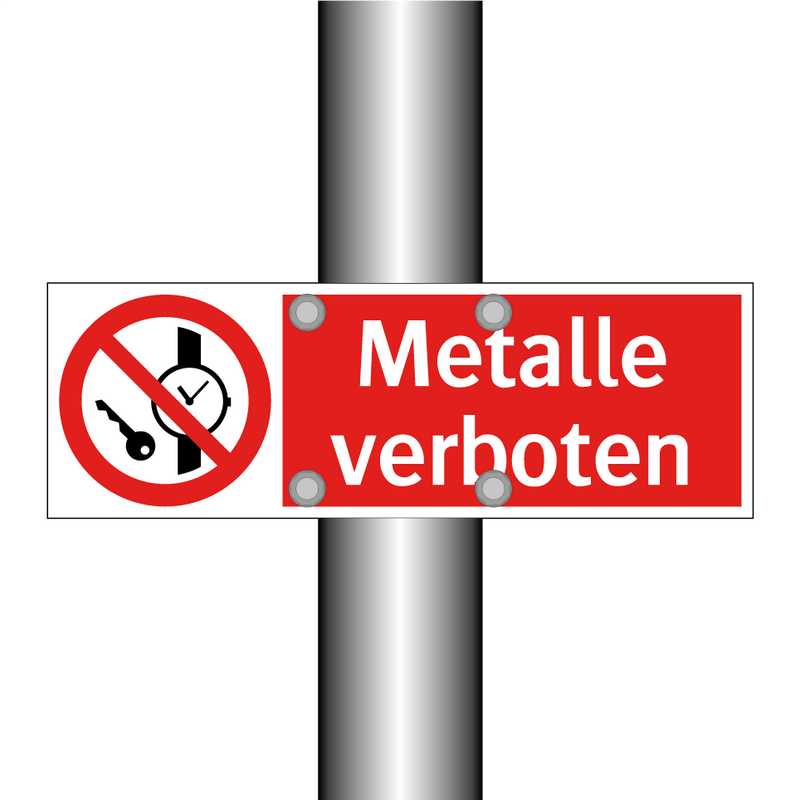 Metalle verboten
