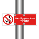 Metallgegenstände verboten