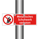 Metallisches Schuhwerk verboten