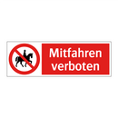 Mitfahren verboten