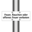 Feuer, Rauchen oder offenes Feuer verboten