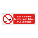 Mitnahme von Laptops und Tablet PCs verboten