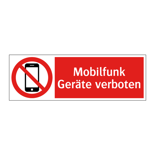 Mobilfunk Geräte verboten
