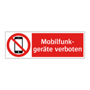 Mobilfunk- geräte verboten