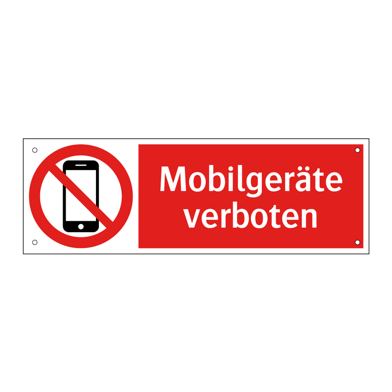 Mobilgeräte verboten